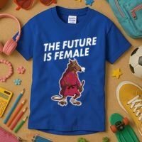The Future Is Female Funny Splinter Meme Kids T-Shirt thumb 3