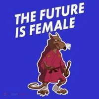 The Future Is Female Funny Splinter Meme Kids T-Shirt thumb 4