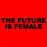 The Future Is Female Womens Rights Santa Hat thumb 1