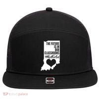 The Future Is In Our Classroom #REDFORED 7 Panel Mesh Trucker Snapback Hat thumb 0