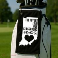 The Future Is In Our Classroom #REDFORED Golf Towel thumb 2
