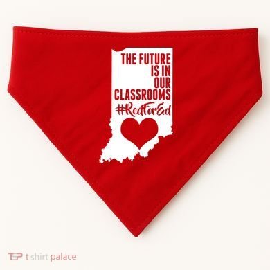The Future Is In Our Classroom #REDFORED USA-Made Doggie Bandana