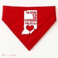 The Future Is In Our Classroom #REDFORED USA-Made Doggie Bandana thumb 0