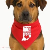 The Future Is In Our Classroom #REDFORED USA-Made Doggie Bandana thumb 1