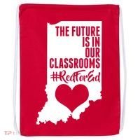 The Future Is In Our Classroom #REDFORED Drawstring Bag thumb 0