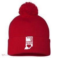 The Future Is In Our Classroom #REDFORED Pom Pom 12in Knit Beanie thumb 0