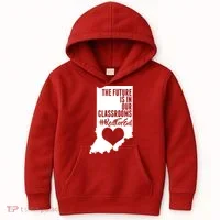The Future Is In Our Classroom #REDFORED Kids Hoodie thumb 0
