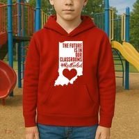The Future Is In Our Classroom #REDFORED Kids Hoodie thumb 2