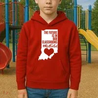 The Future Is In Our Classroom #REDFORED Kids Hoodie thumb 2