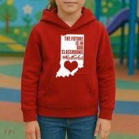 The Future Is In Our Classroom #REDFORED Kids Hoodie thumb 3
