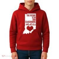 The Future Is In Our Classroom #REDFORED Kids Hoodie thumb 4