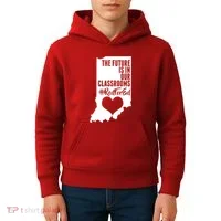 The Future Is In Our Classroom #REDFORED Kids Hoodie thumb 4
