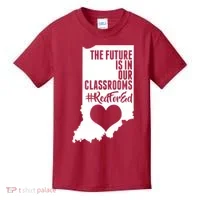 The Future Is In Our Classroom #REDFORED Kids T-Shirt thumb 0