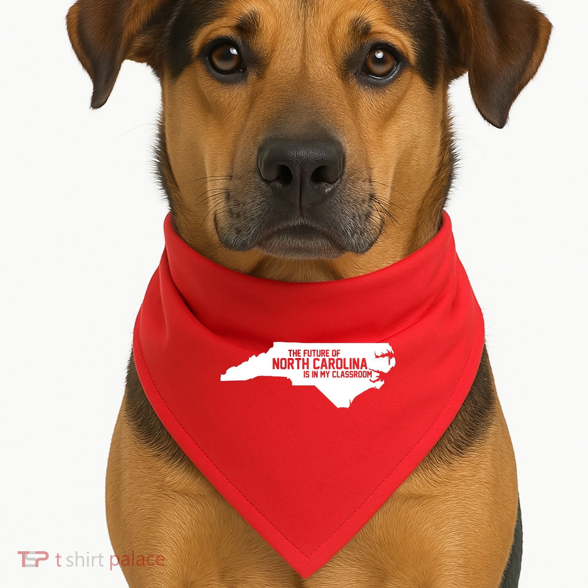 The Future Of North Carolina Is Is My Classroom USA-Made Doggie Bandana