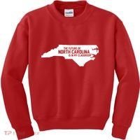 The Future Of North Carolina Is Is My Classroom Kids Sweatshirt thumb 0