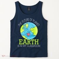 The Future Of Planet Earth Is In My Classroom Tank Top thumb 2
