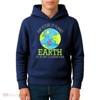The Future Of Planet Earth Is In My Classroom Kids Hoodie thumb 4