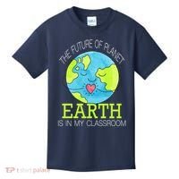 The Future Of Planet Earth Is In My Classroom Kids T-Shirt thumb 0