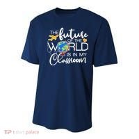 The Future of the World Is In My Classroom Youth Performance Sprint T-Shirt thumb 0