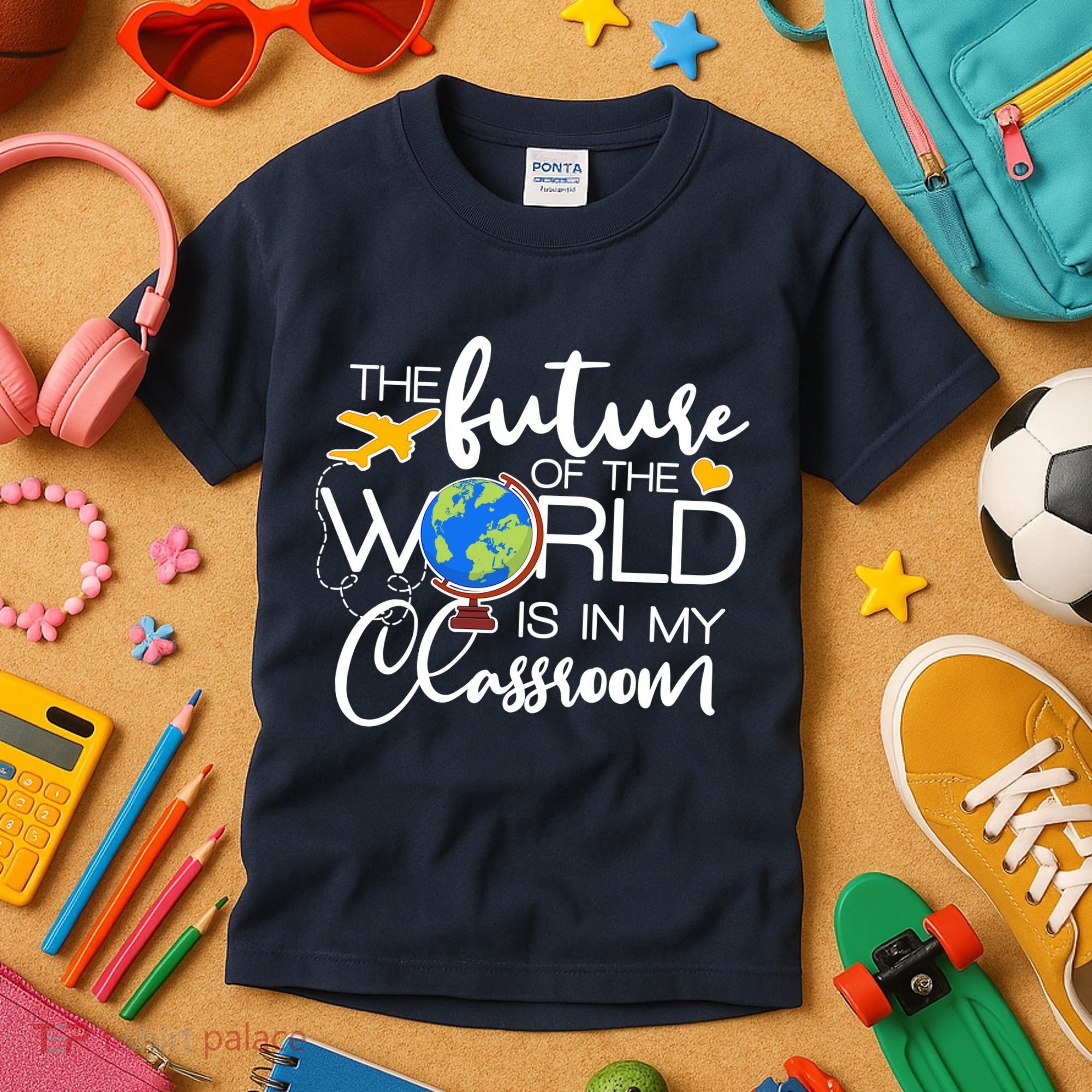 The Future of the World Is In My Classroom Kids T-Shirt