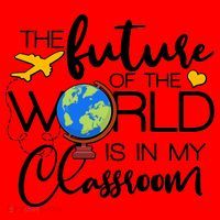 The Future of the World Is In My Classroom Santa Hat thumb 1