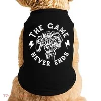 The Game Never Ends Doggie Tank thumb 0