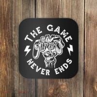 The Game Never Ends Coaster thumb 0