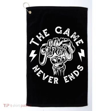 The Game Never Ends Golf Towel