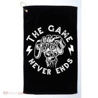 The Game Never Ends Golf Towel thumb 0