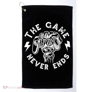 The Game Never Ends Golf Towel