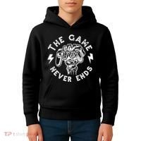 The Game Never Ends Kids Hoodie thumb 4