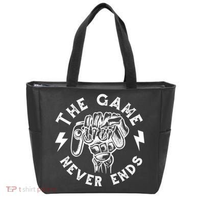 The Game Never Ends Tote Bag