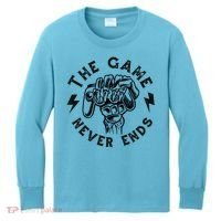 The Game Never Ends Kids Long Sleeve Shirt thumb 0