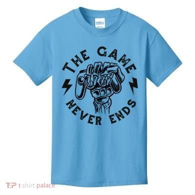 The Game Never Ends Kids T-Shirt