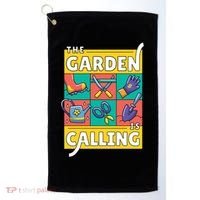 The Garden Is Calling Golf Towel thumb 0
