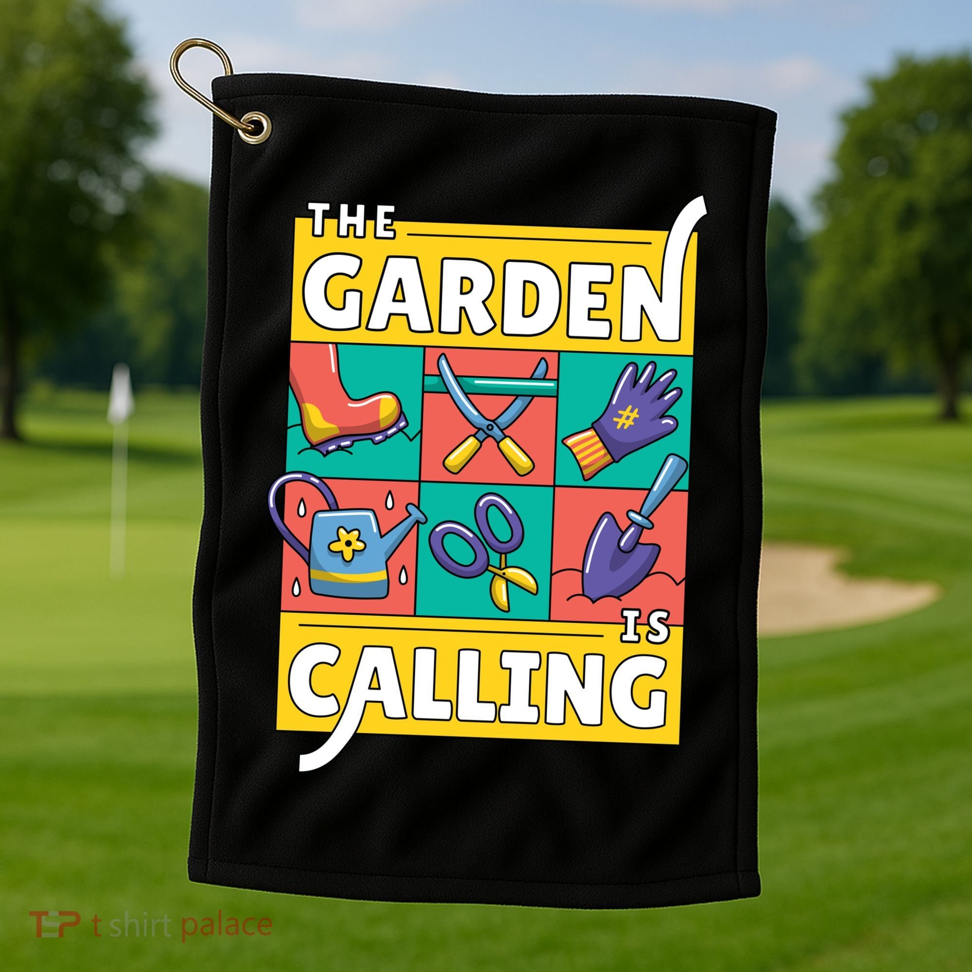 The Garden Is Calling Golf Towel