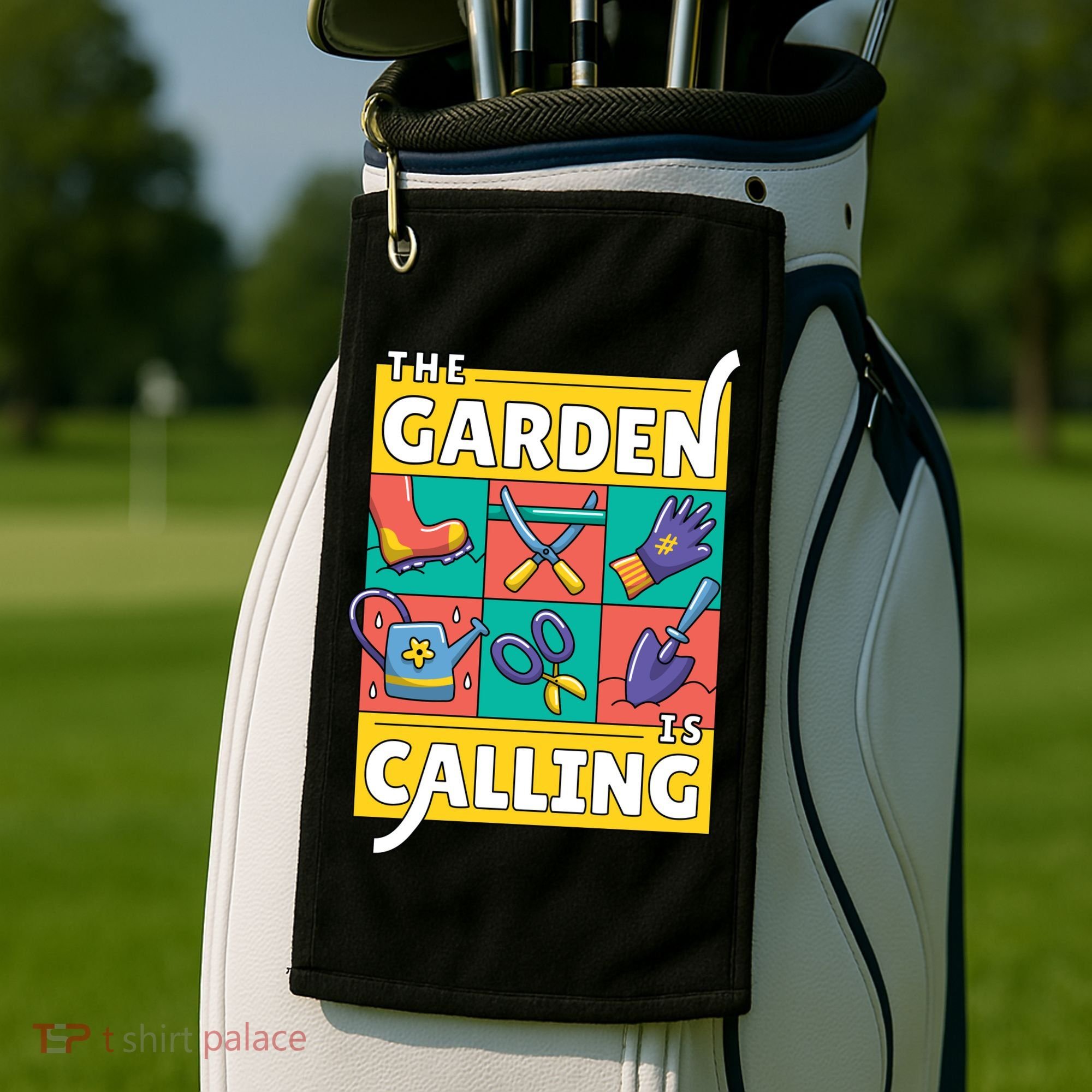 The Garden Is Calling Golf Towel