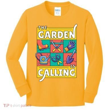 The Garden Is Calling Kids Long Sleeve Shirt
