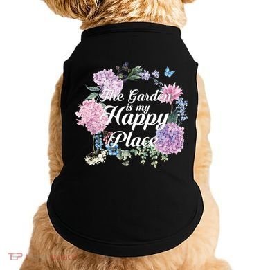 The Garden Is My Happy Place Doggie Tank