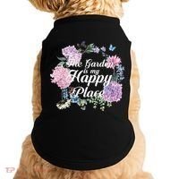 The Garden Is My Happy Place Doggie Tank thumb 0