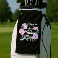 The Garden Is My Happy Place Golf Towel thumb 2