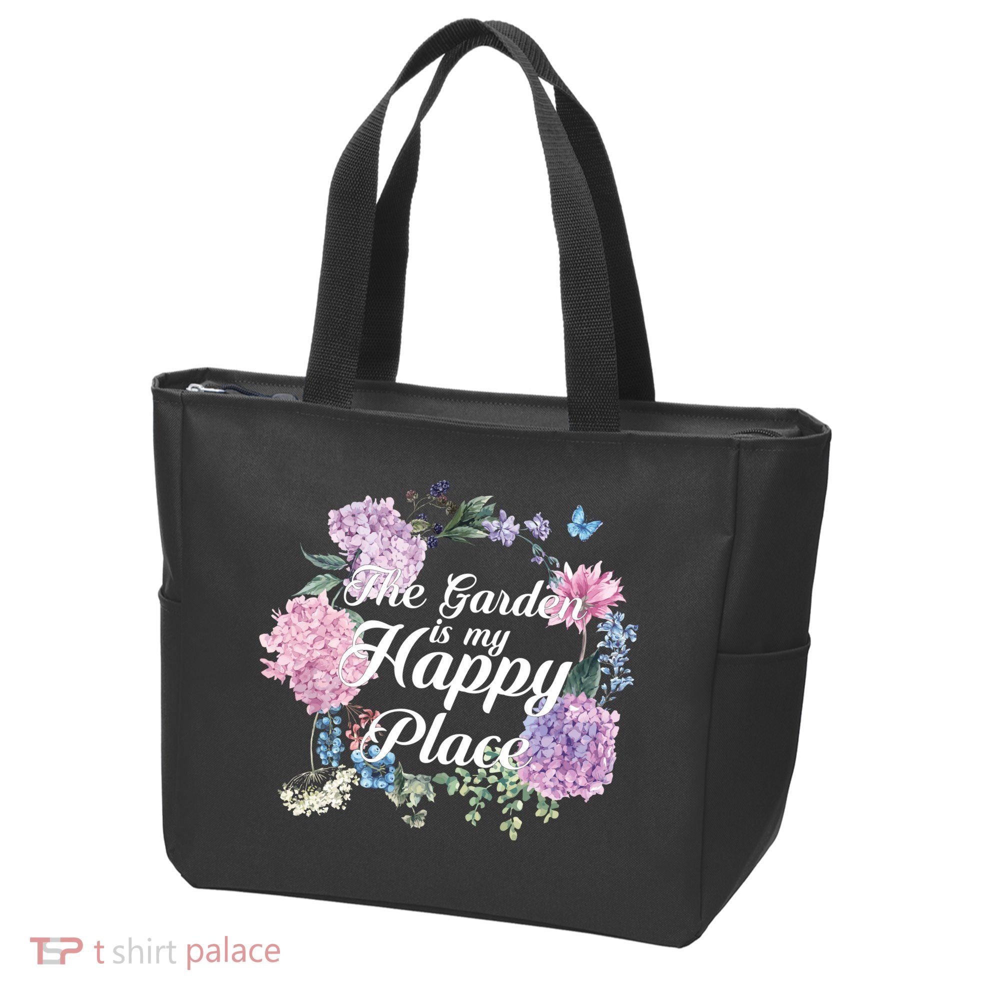 The Garden Is My Happy Place Tote Bag