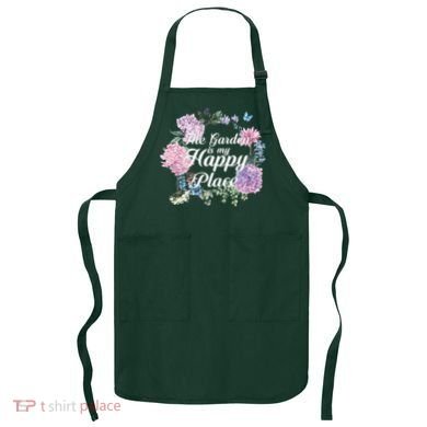 The Garden Is My Happy Place Apron