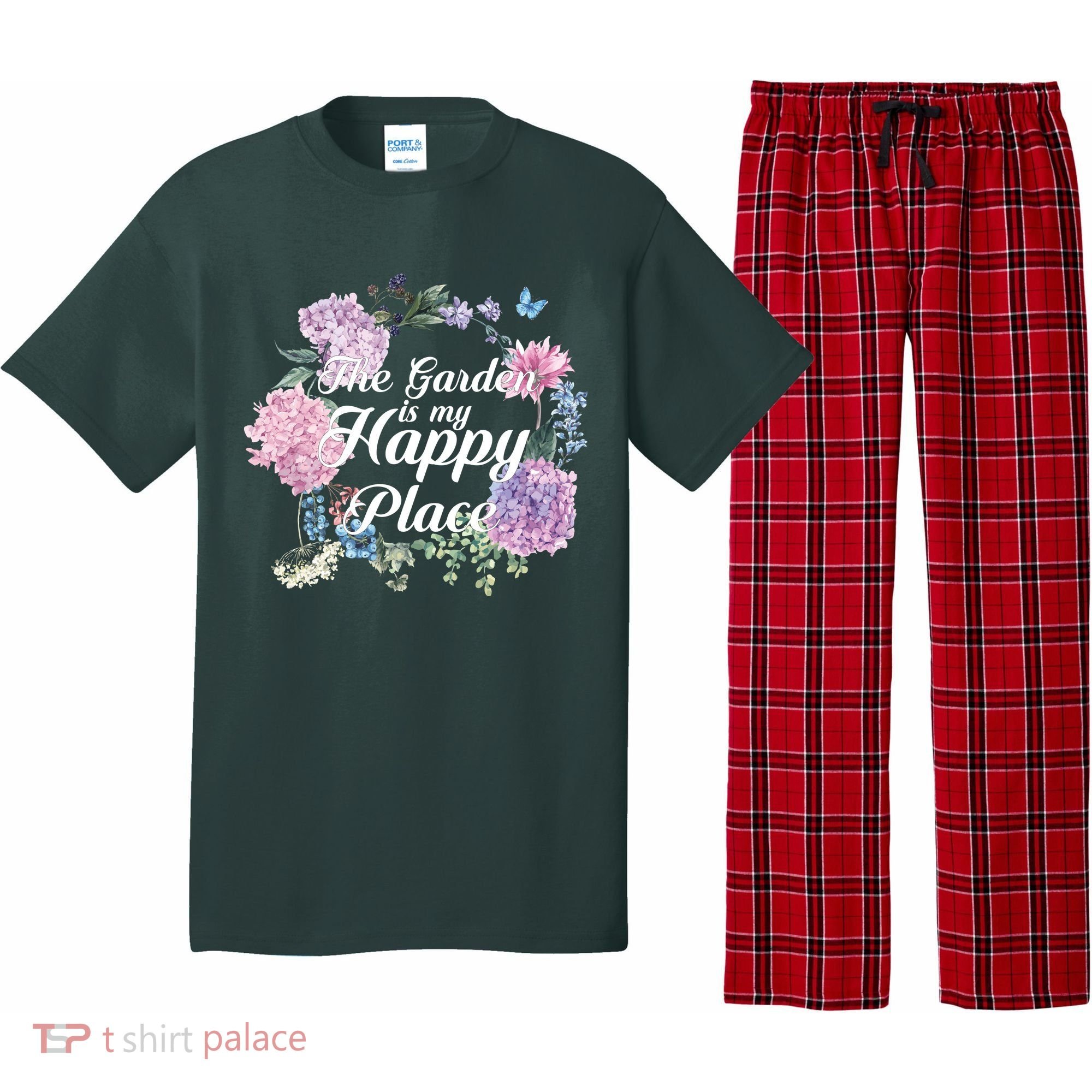 The Garden Is My Happy Place Pajama Set
