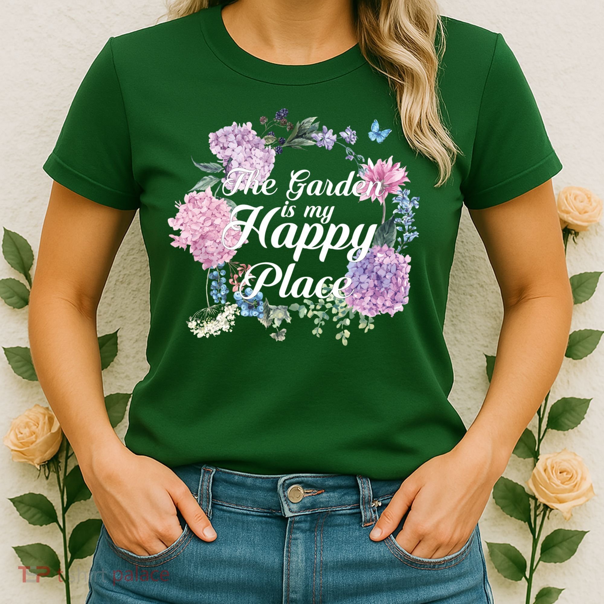 The Garden Is My Happy Place Women's T-Shirt