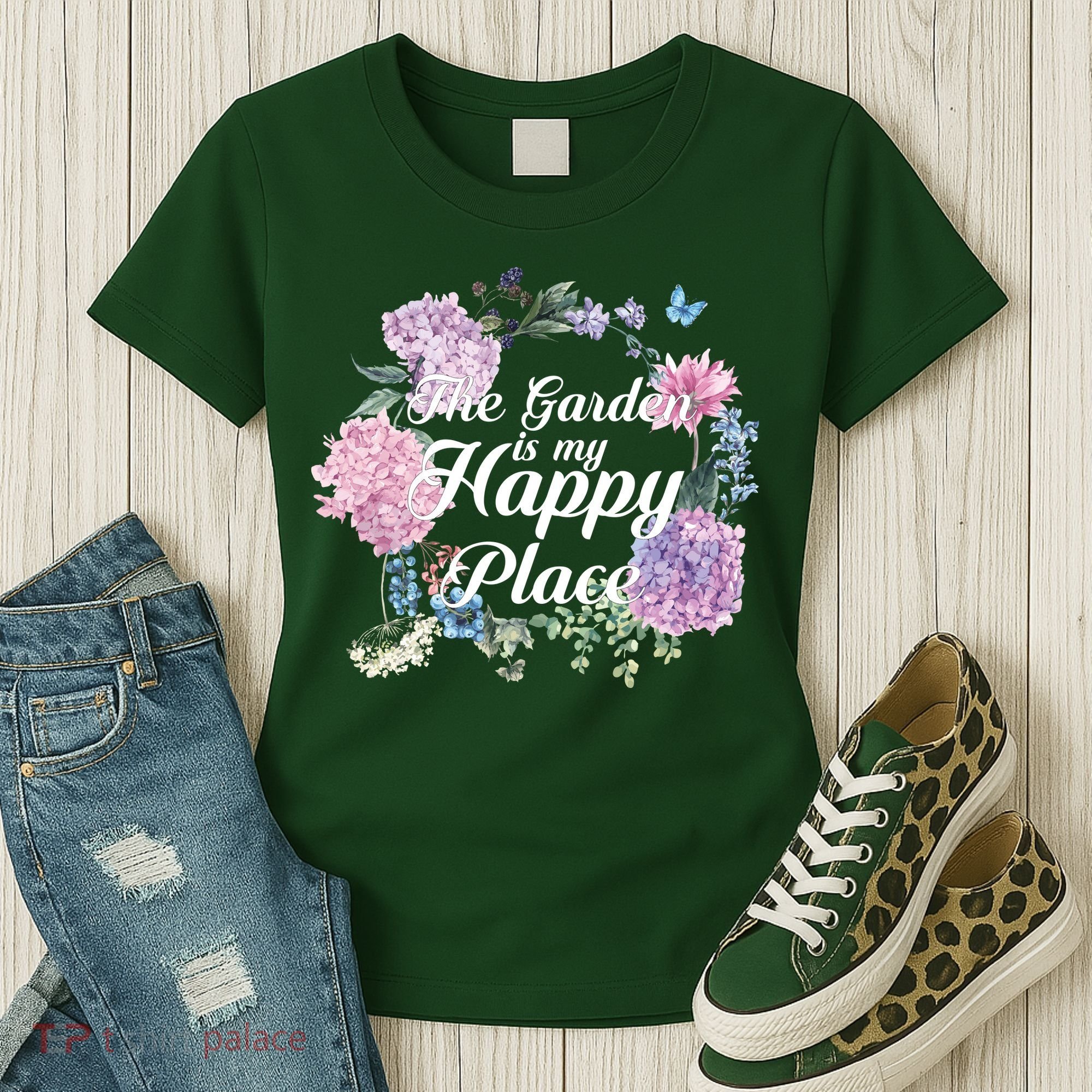 The Garden Is My Happy Place Women's T-Shirt