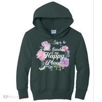 The Garden Is My Happy Place Kids Hoodie thumb 0