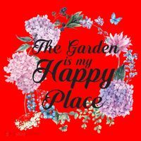 The Garden Is My Happy Place Santa Hat thumb 1