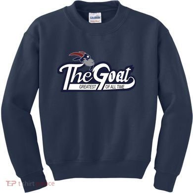 The Goat 12 Greatest Of All Time Kids Sweatshirt