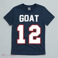 The Goat #12 Jersey 5 Time Champ New England Football T-Shirt thumb 5